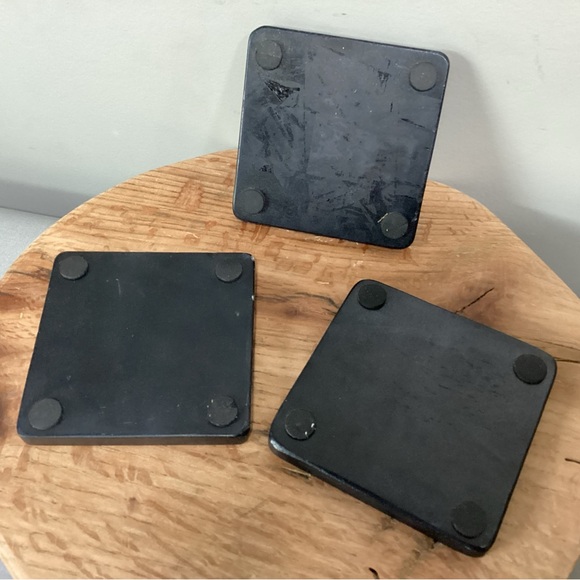 🟡 Day of the Dead - Black Marble Coaster Set with Gold Sugar Skull Design - 3 - Picture 8 of 13